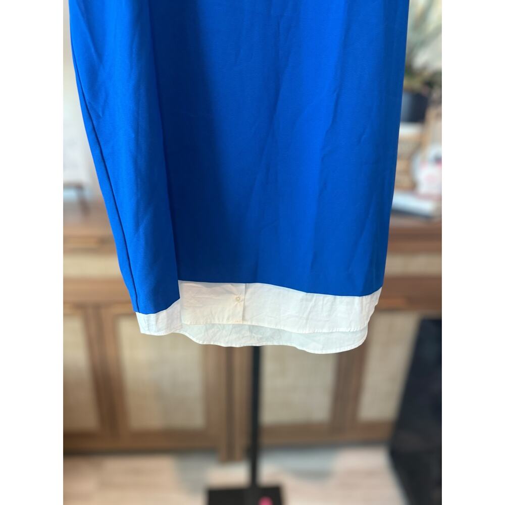 Zara Basic Sailor Collar Layered Mini Shift Dress… - image 5